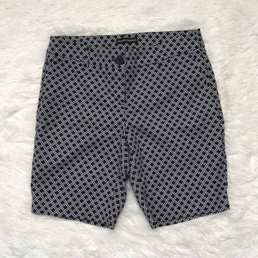 Hilary Radley Patterned Bermuda Shorts